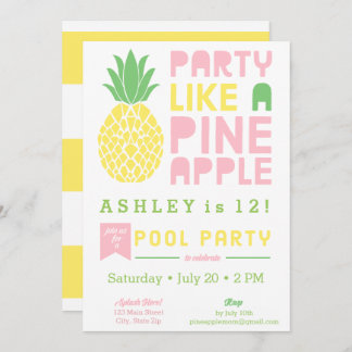 Fiesta Como Invitación A La Piña