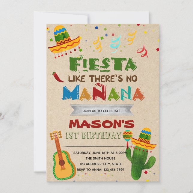 Fiesta como si no hubiera invitación de manana (Anverso)