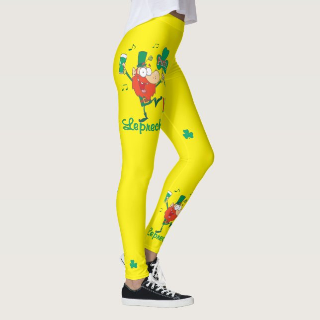 Fiesta como un Leprechaun St. Patrick's Leggings (Derecha)