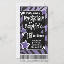 Fiesta como un Rockstar - Plantilla de invitación