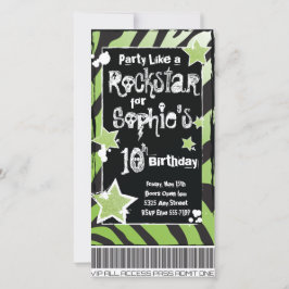 Fiesta como un Rockstar - Plantilla de invitación