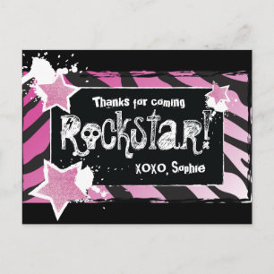 Fiesta como un Rockstar - Tarjeta postal de agrade