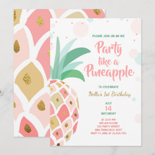 Fiesta como un trópico de la invitación del