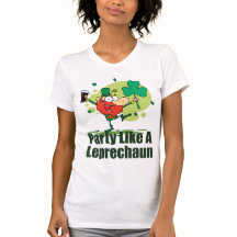 Fiesta como una camiseta del Leprechaun
