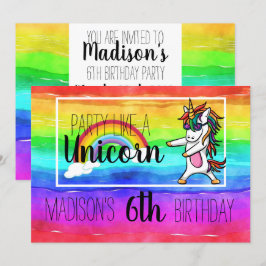 Fiesta Como Una Colorida Invitación De Cumpleaños 