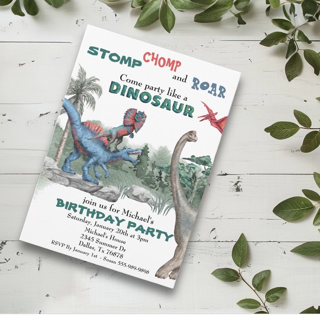 Fiesta como una invitación a la acuarela de cumple (Subido por el creador)