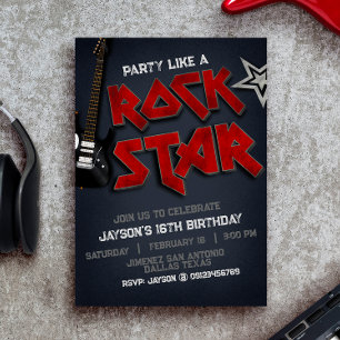 Fiesta como una invitación Rockstar
