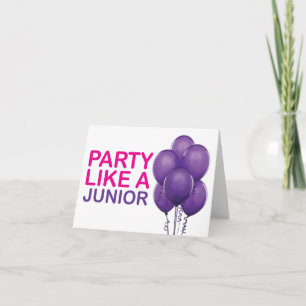 Fiesta Como Una Tarjeta De Cumpleaños Junior
