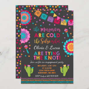 Fiesta Compromiso Invitación Fiesta Mexicano