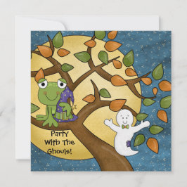 Fiesta con la invitación de Halloween de Ghouls