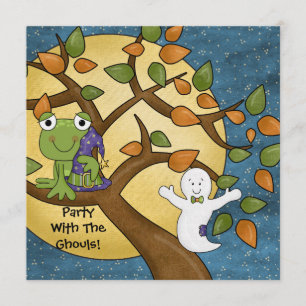 Fiesta con la invitación de Halloween de los