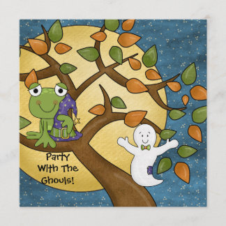 Fiesta con la invitación de Halloween de los