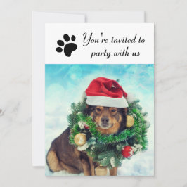 Fiesta Con Perro Estadounidense - Invitación De Fi
