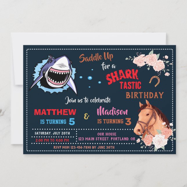 Fiesta conjunto de invitación al cumpleaños del ti (Anverso)