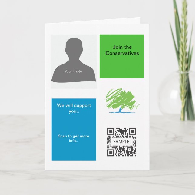 Fiesta conservador de la plantilla de la tarjeta (Anverso)