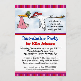 Fiesta Dadchelor - Invitaciones a ducha de papi li