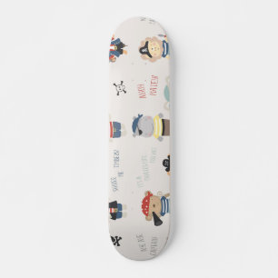 Fiesta de animales Pirata Skateboard