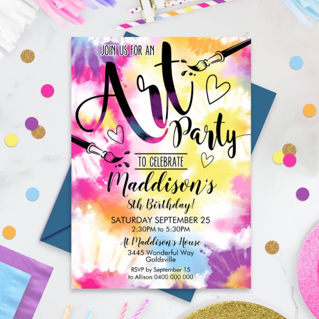 Fiesta de arte de invitación a fiesta de arte (Subido por el creador)