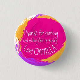 Fiesta de arte pinta dabs gracias botón