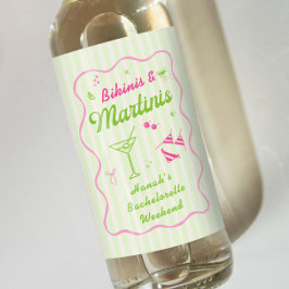 Fiesta de Bachelorette de Bikinis Verde y Martinis