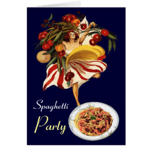 FIESTA DE BAILE DE ESPAGUETIS, COCINA ITALIANA Y T