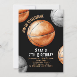 Fiesta de Baloncesto Invitación de cumpleaños
