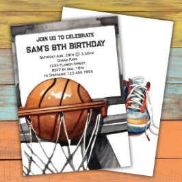 Fiesta de Baloncesto Invitación de cumpleaños