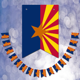 Fiesta de Bandera de Arizona, afinando pancartas /