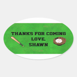 Fiesta de Béisbol Gracias Pegatina