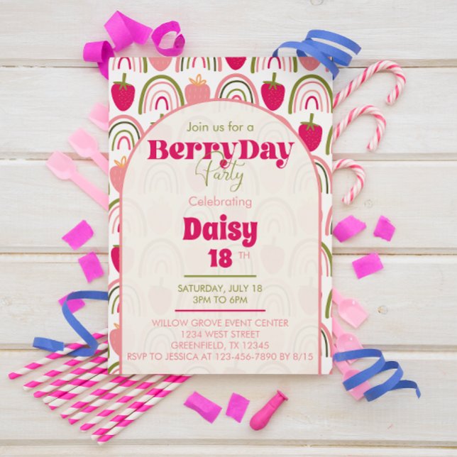 Fiesta de BerryDay - invitación de cumpleaños (Subido por el creador)