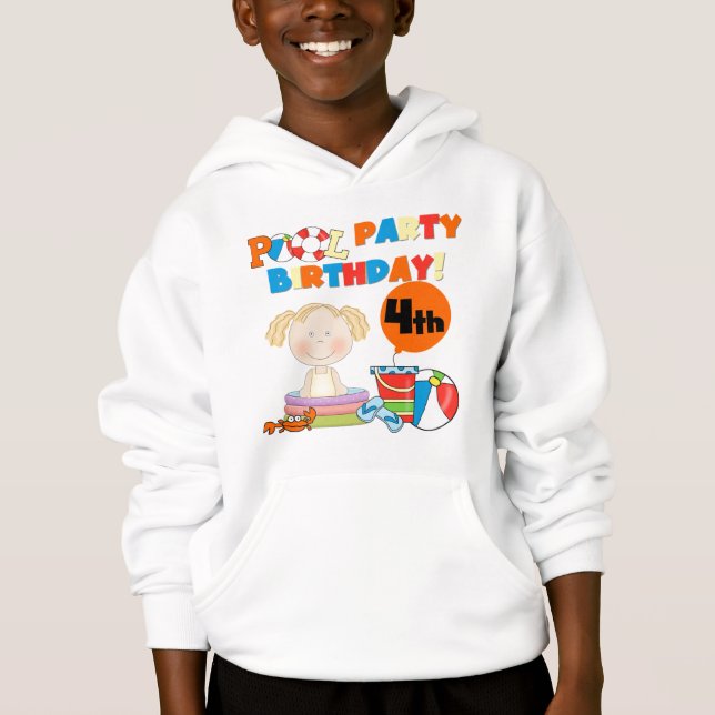 Fiesta de billar 4ª camisetas de cumpleaños y rega (Anverso)