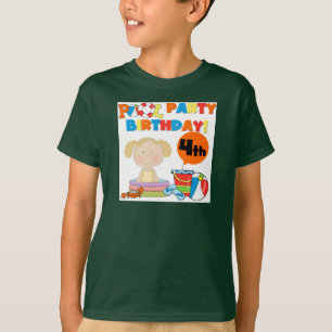 Fiesta de billar 4ª camisetas de cumpleaños y rega