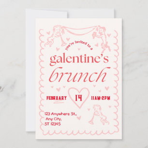fiesta de brunch de galentines Invitación
