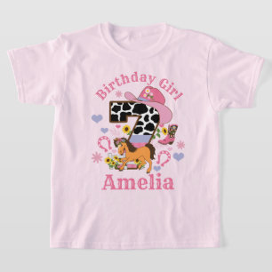 Fiesta de Caballos Séptimo Camisa de Cumpleaños Ro