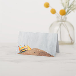 Fiesta de Camión de Construcción Etiquetas plegada