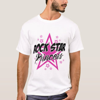 Fiesta de camisetas Rockstar Princess Chicas music