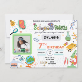 Fiesta de Ciencia Loca, Invitación de Cumpleaños C