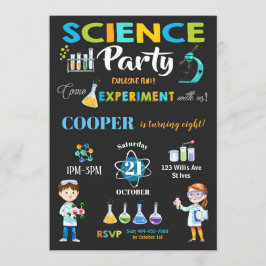 Fiesta de Ciencia Mad Invitación al cumpleaños