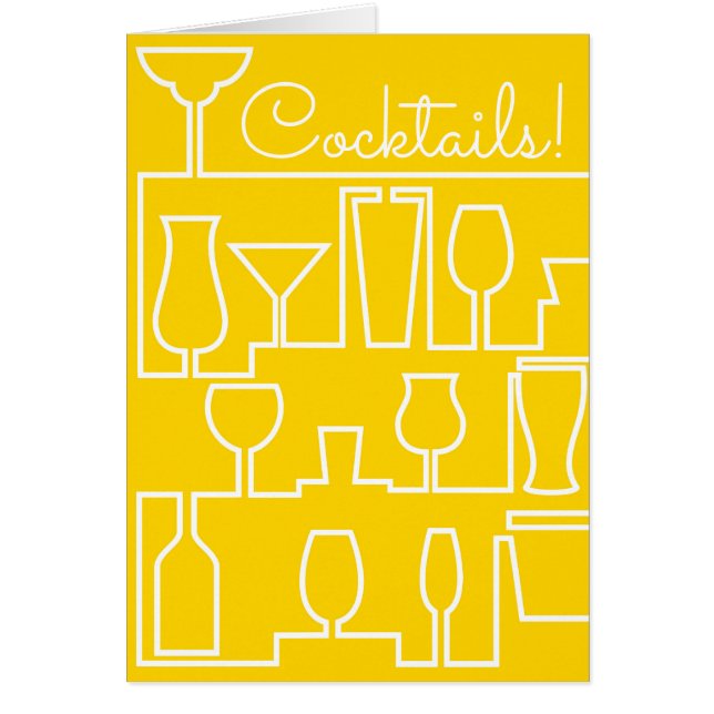 fiesta de cóctel amarillo (Frente)