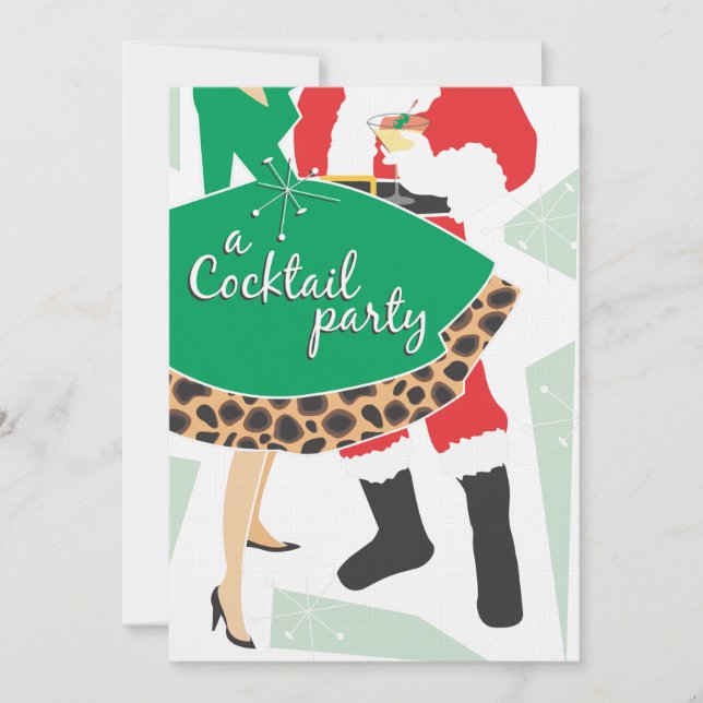 Fiesta de cóctel| Invitaciones para fiestas de vac (Anverso)