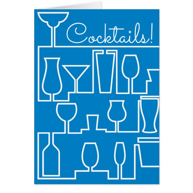 Fiesta de cócteles azules (Frente)