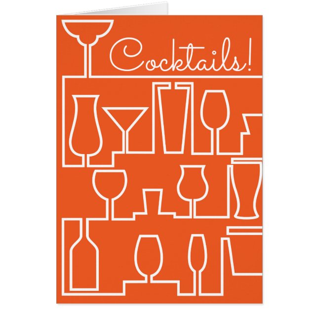 fiesta de cócteles naranja (Frente)