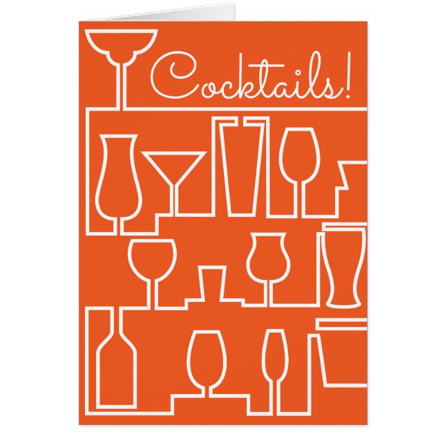 fiesta de cócteles naranja (Frente)