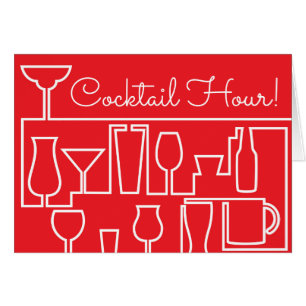 Fiesta de cócteles rojos