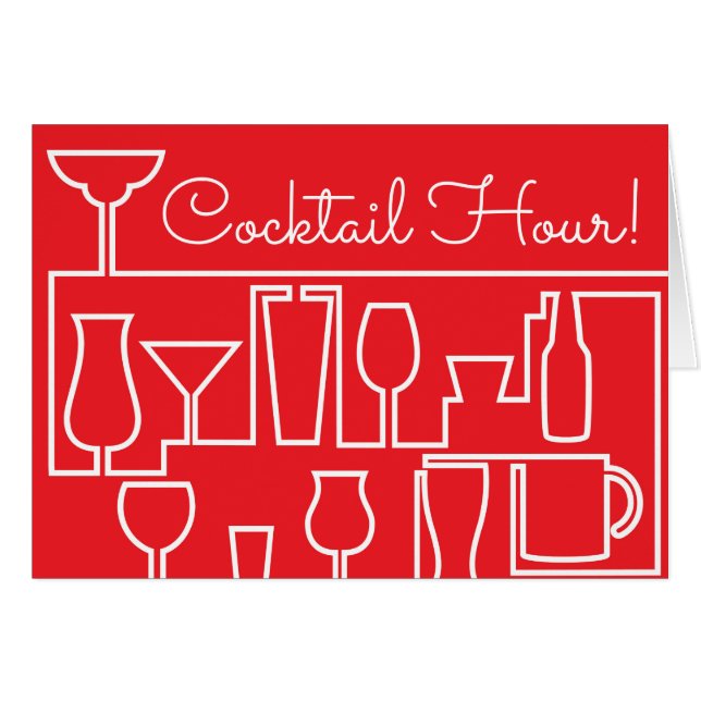 Fiesta de cócteles rojos (Anverso (Horizontal))