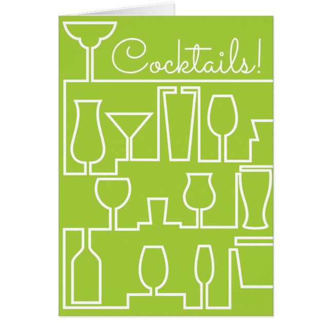 Fiesta de cócteles verde limón (Frente)