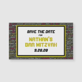 Fiesta de Coder Guardar el imán de fecha (pequeño)