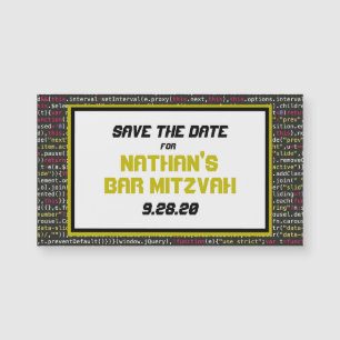 Fiesta de Coder Guardar el imán de fecha (pequeño)