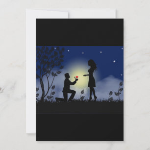 Fiesta de compromiso, tarjeta de invitación!