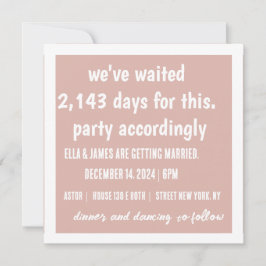 Fiesta De Conformidad Con La Invitación De Boda